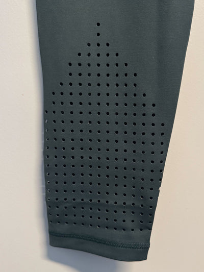 SAMPLE: Empowered Leggings With Pockets & Laser Cuts | Dark Green - XL