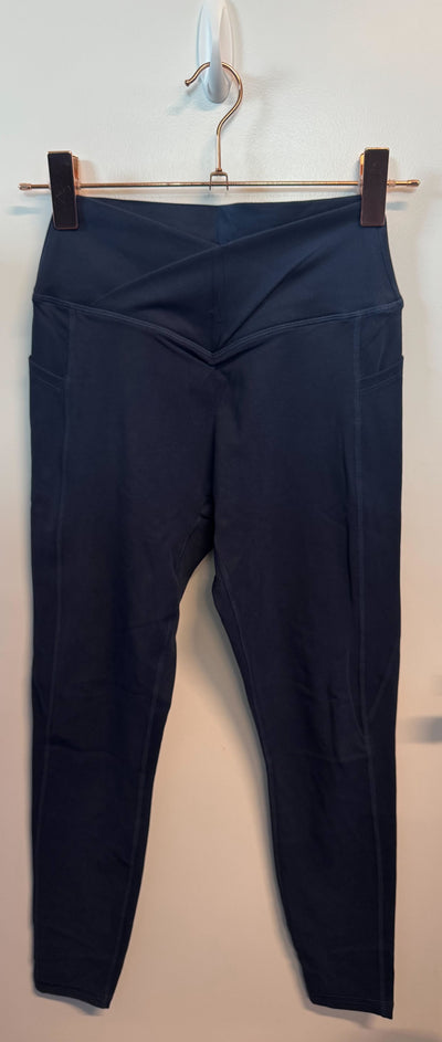 SAMPLE: Empowered Double Brushed Leggings With Pockets | Blue - Small