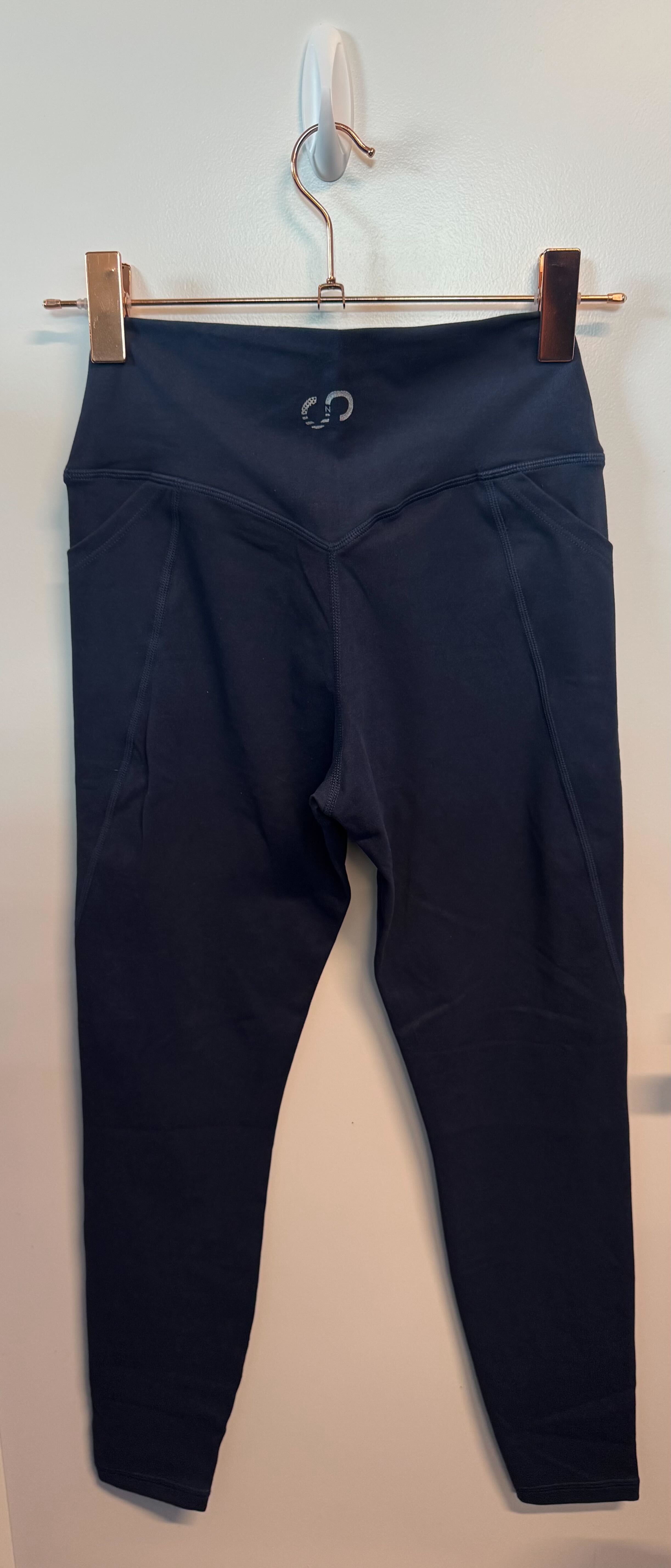 SAMPLE: Empowered Double Brushed Leggings With Pockets | Blue - Small