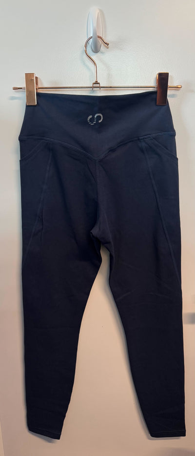 SAMPLE: Empowered Double Brushed Leggings With Pockets | Blue - Small