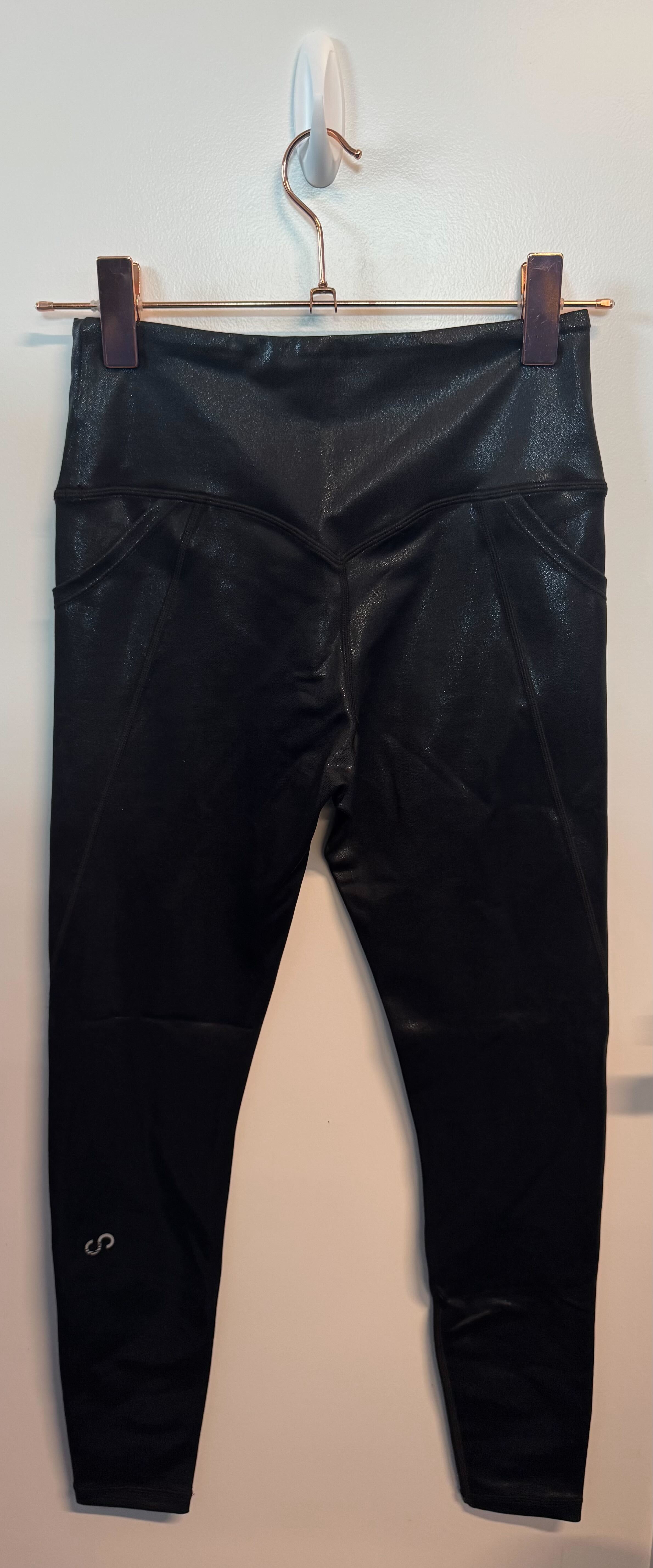 SAMPLE: Empowered Leggings With Pockets | Black Shimmer - S