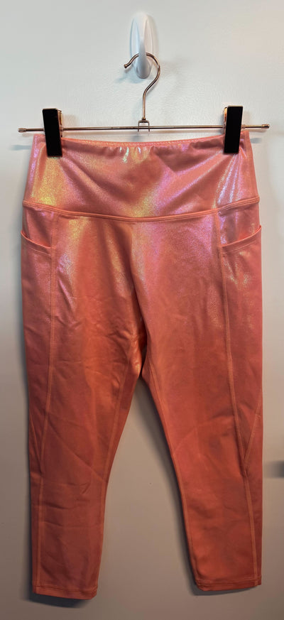 SAMPLE: Empowered Capris With Pockets | Pink Shimmer - S