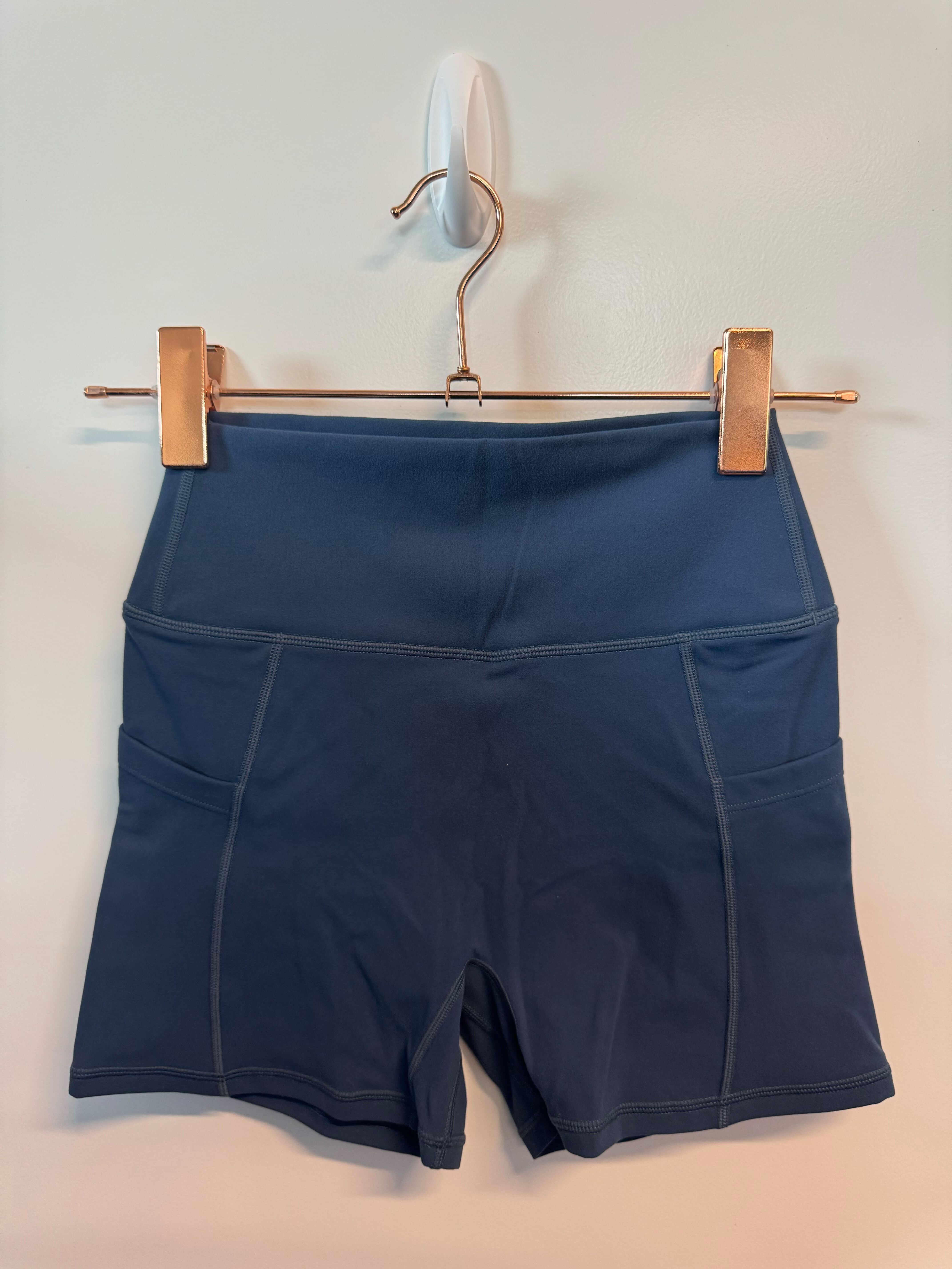 SAMPLE: NKD Shorts W/Pockets 4" | Blue - S