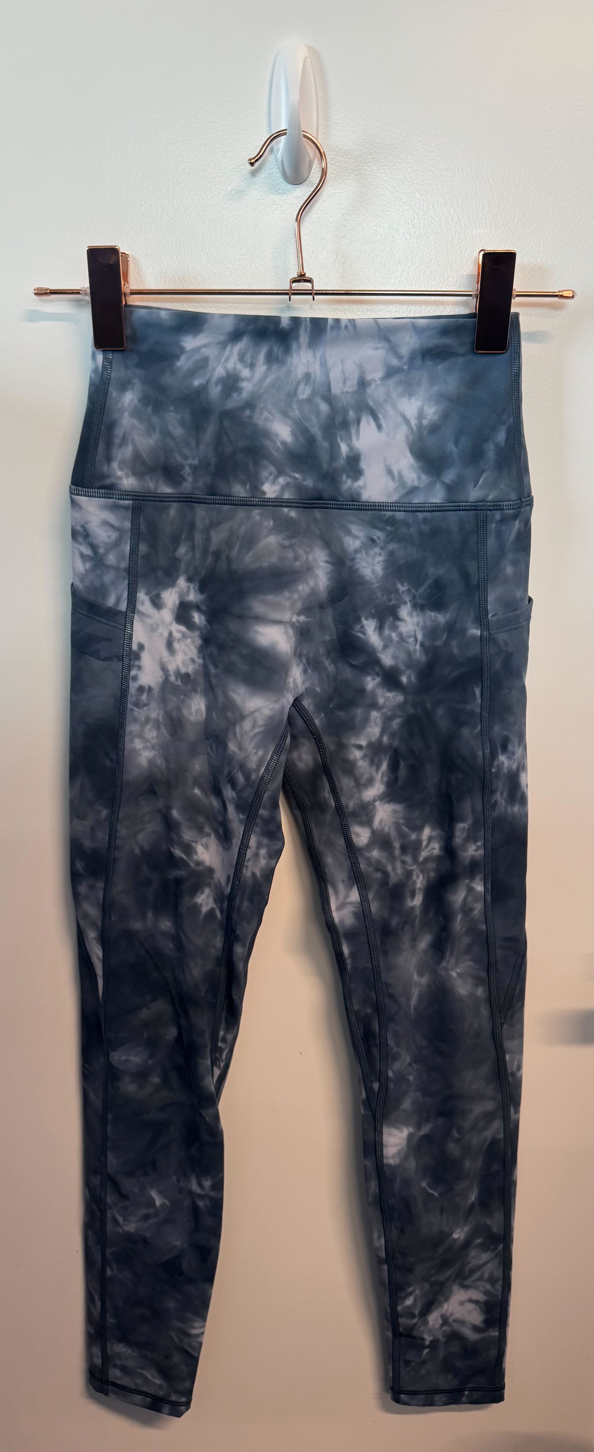 SAMPLE: Leggings With Pockets | Blue Tie-Dye