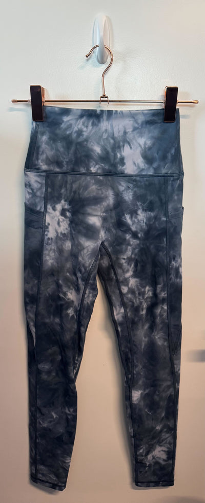 SAMPLE: Leggings With Pockets | Blue Tie-Dye
