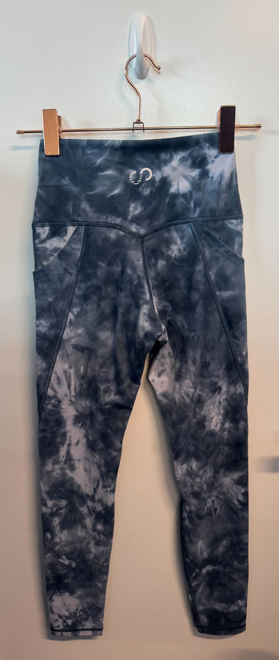 SAMPLE: Leggings With Pockets | Blue Tie-Dye