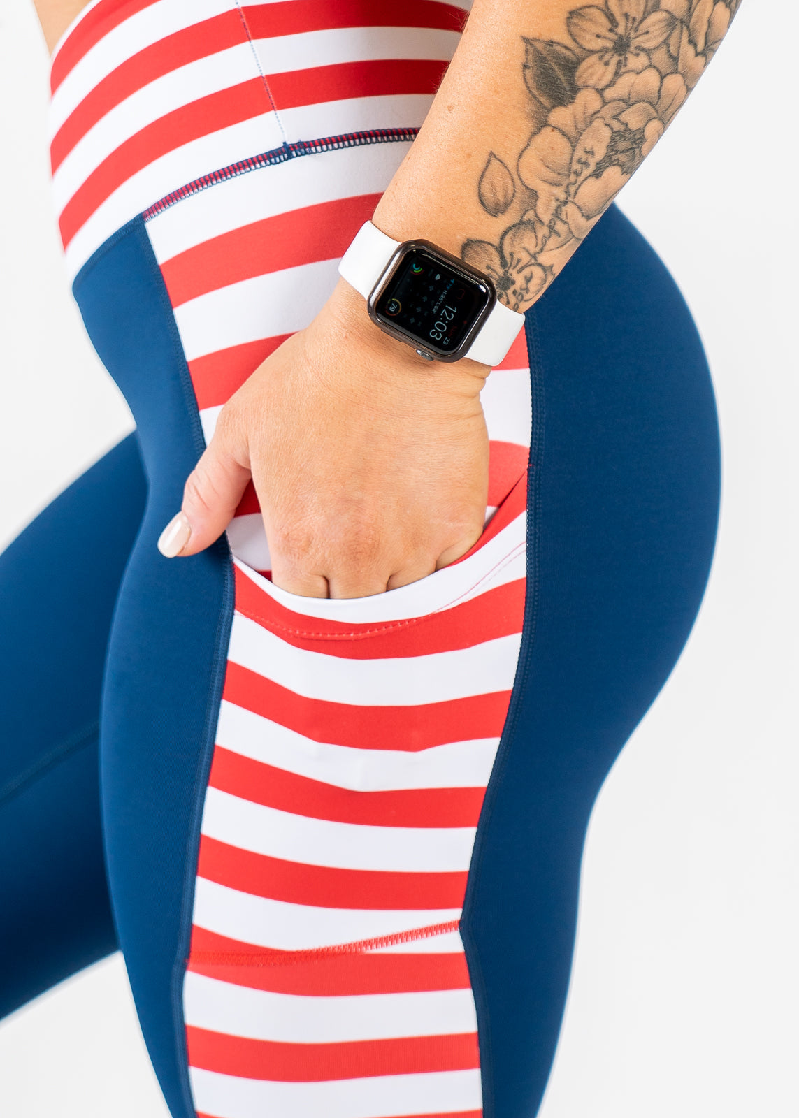 Red, White, and Badass Leggings With Pockets | Stars and Stripes