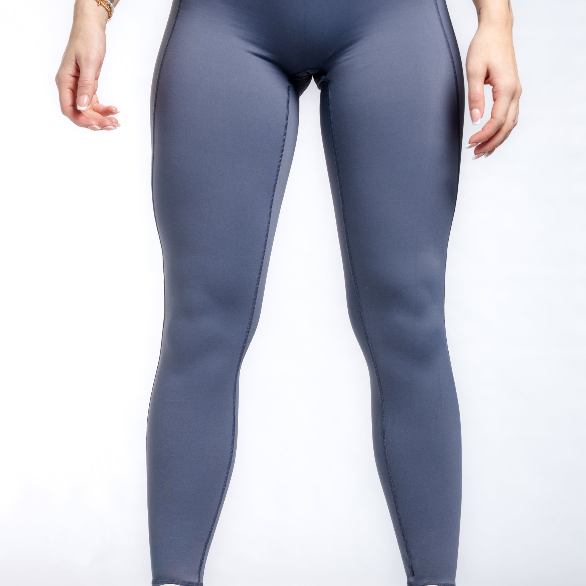 Executive Leggings With Pockets & Scrunch | Ocean Blue