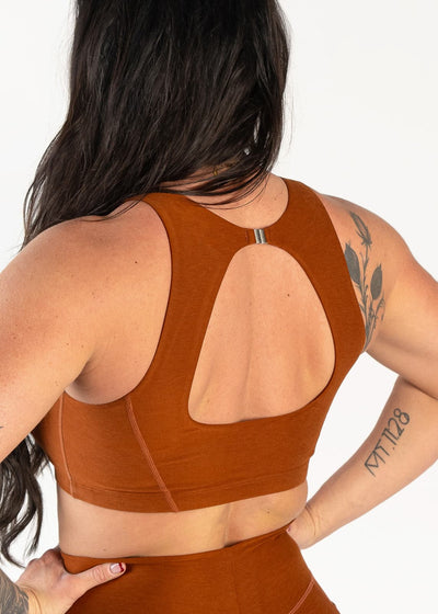 High Neck Dream Bra | Rust