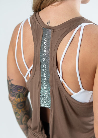 Tie Back Tank Top | Mocha