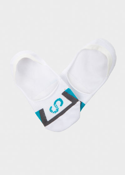 No-Show Socks | Two Pairs: Gray and White