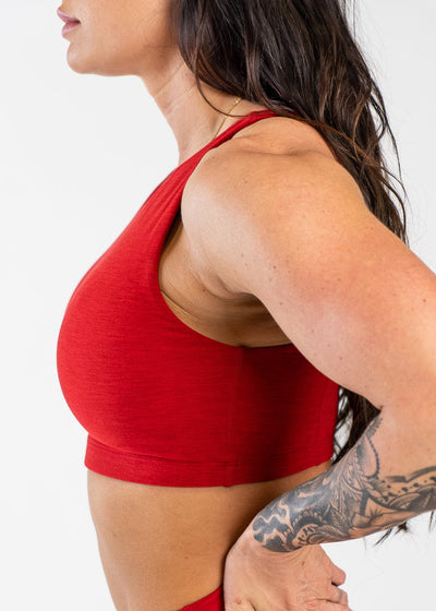 High Neck Dream Bra | Cherry