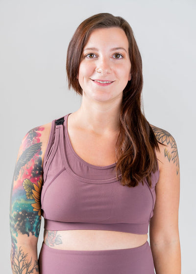 Maternity Nursing Sports Bra |  Plum