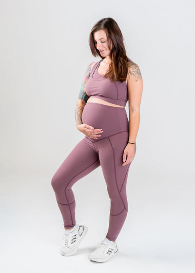 Maternity Nursing Sports Bra |  Plum