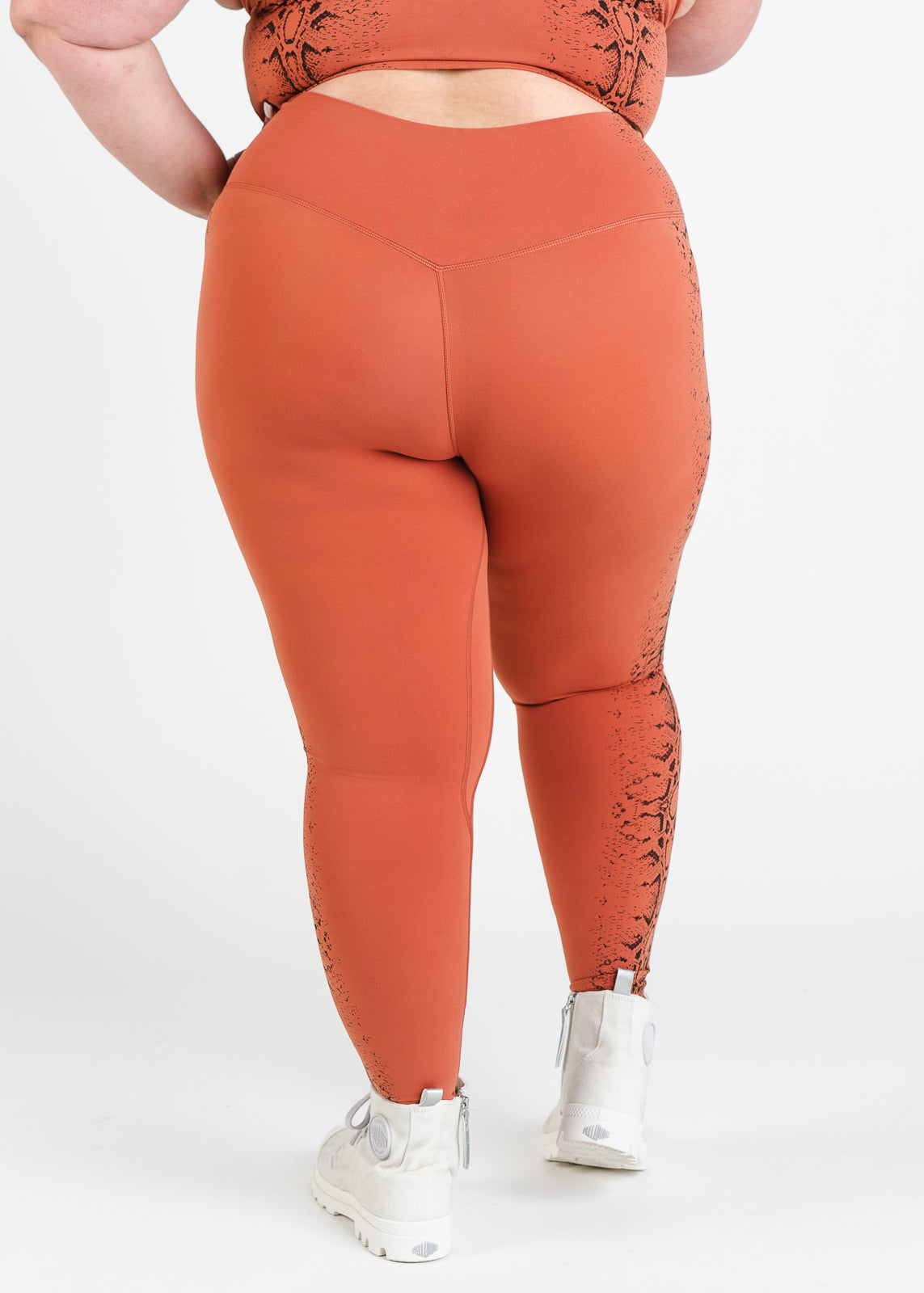 NKD Leggings | Orange Snakeskin