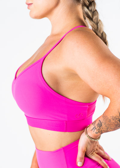 NKD Mesh Bra | Hot Pink