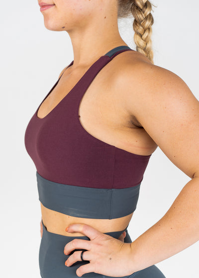 NKD Strappy Bra | Sangria/Storm