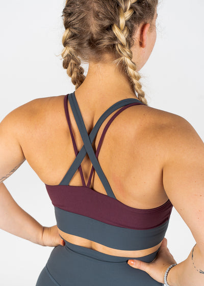 NKD Strappy Bra | Sangria/Storm