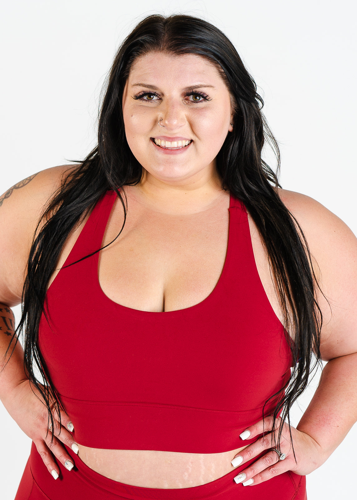 NKD Strappy Bra | Deep Red
